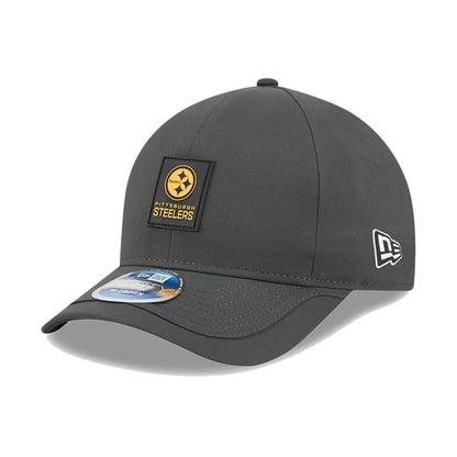 This is a Pittsburgh Steelers NFL Sideline 2025 Charcoal 9FORTY M-Crown Adjustable Cap 1