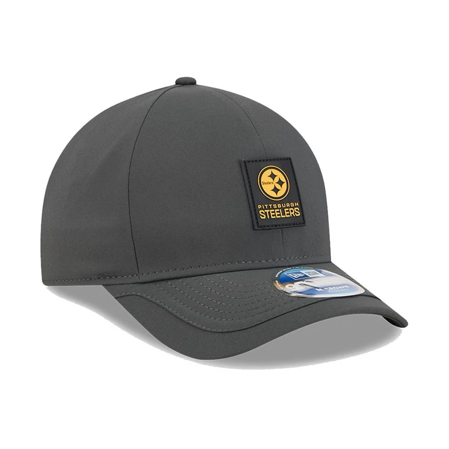 This is a Pittsburgh Steelers NFL Sideline 2025 Charcoal 9FORTY M-Crown Adjustable Cap 4