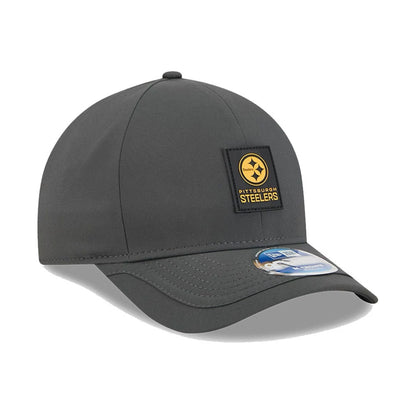 This is a Pittsburgh Steelers NFL Sideline 2025 Charcoal 9FORTY M-Crown Adjustable Cap 4