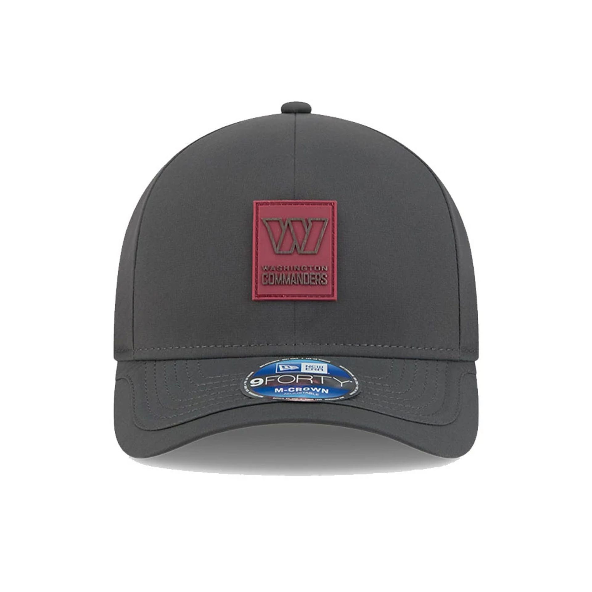 This is a Washington Commanders NFL Sideline 2025 Charcoal 9FORTY M-Crown Adjustable Cap 7