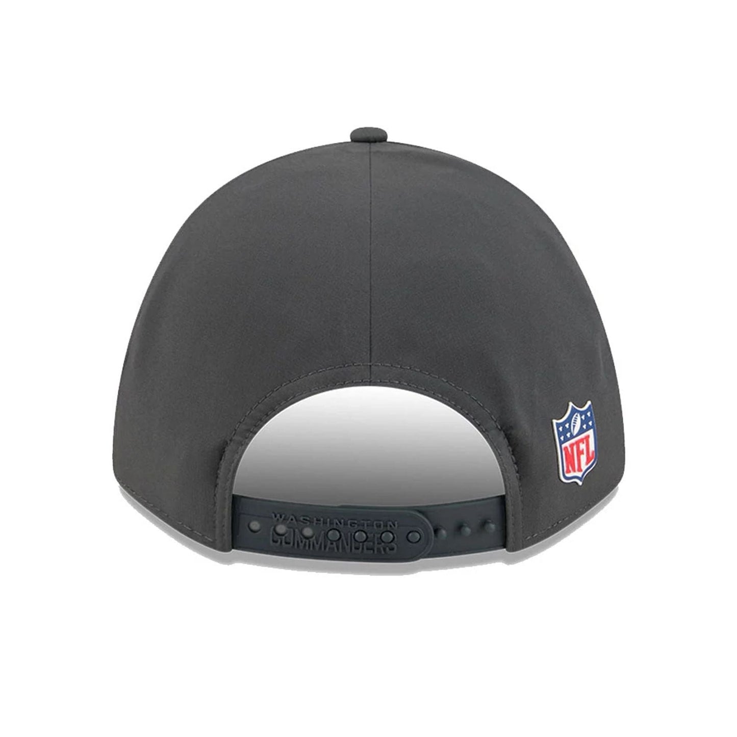 This is a Washington Commanders NFL Sideline 2025 Charcoal 9FORTY M-Crown Adjustable Cap 6