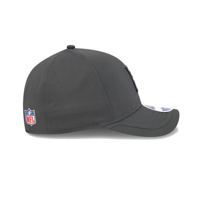 This is a Baltimore Ravens NFL Sideline 2025 Charcoal 9FORTY M-Crown Adjustable Cap 6