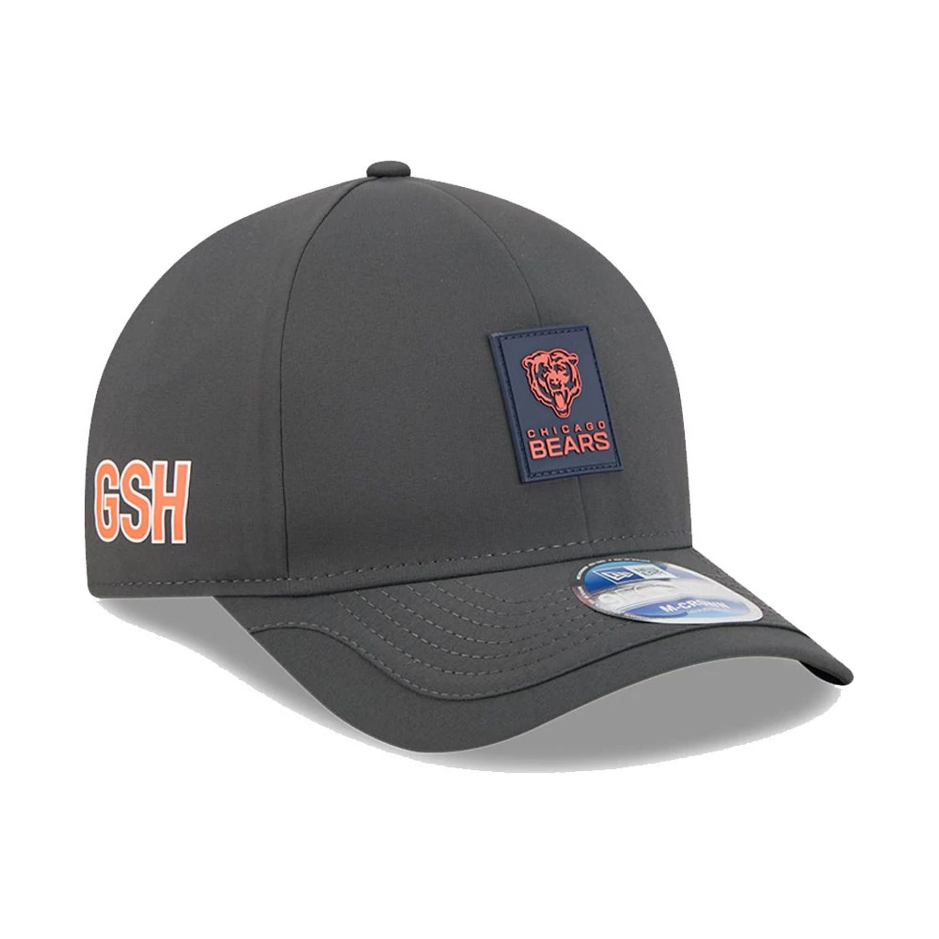 This is a Chicago Bears NFL Sideline 2025 Charcoal 9FORTY M-Crown Adjustable Cap 4