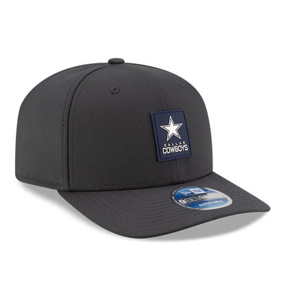This is a Dallas Cowboys NFL Sideline Charcoal 9SEVENTY Stretch Snap Adjustable Cap 4