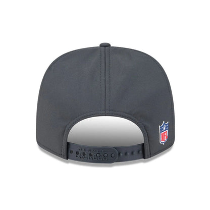 This is a Denver Broncos NFL Sideline 2025 Charcoal 9SEVENTY Stretch Snap Adjustable Cap 7