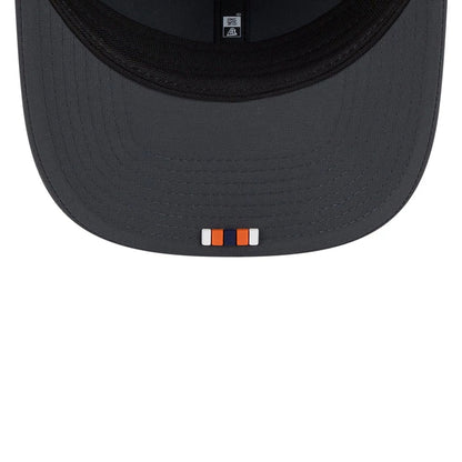 This is a Denver Broncos NFL Sideline 2025 Charcoal 9SEVENTY Stretch Snap Adjustable Cap 2