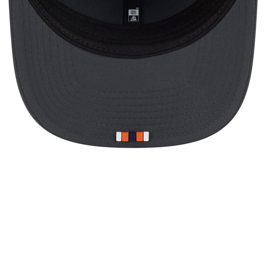 This is a Denver Broncos NFL Sideline 2025 Charcoal 9SEVENTY Stretch Snap Adjustable Cap 2