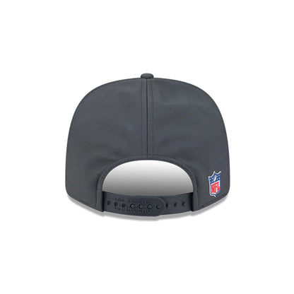 This is a LA Chargers NFL Sideline 2025 Charcoal 9SEVENTY Stretch Snap Adjustable Cap 7