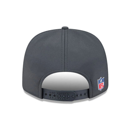 This is a LA Rams NFL Sideline 2025 Charcoal 9SEVENTY Stretch Snap Adjustable Cap 7