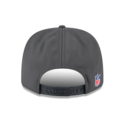 This is a Pittsburgh Steelers NFL Sideline 2025 Charcoal 9SEVENTY Stretch Snap Adjustable Cap 7