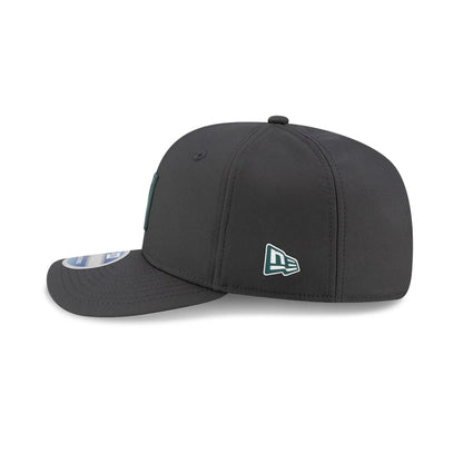 This is a Philadelphia Eagles NFL Sideline 2025 Charcoal 9SEVENTY Stretch Snap Adjustable Cap 5
