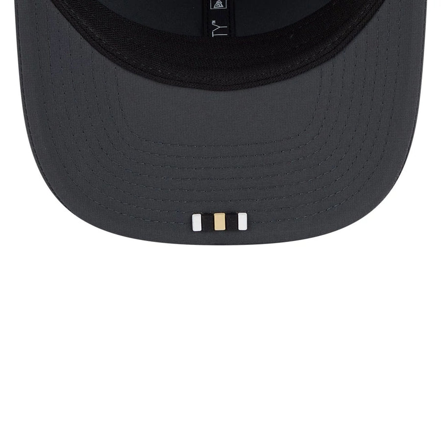 This is a New Orleans Saints NFL Sideline 2025 Charcoal 9SEVENTY Stretch Snap Adjustable Cap 2