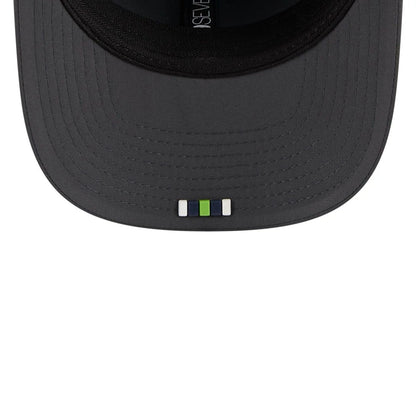 This is a Seattle Seahawks NFL Sideline 2025 Charcoal 9SEVENTY Stretch Snap Adjustable Cap 2