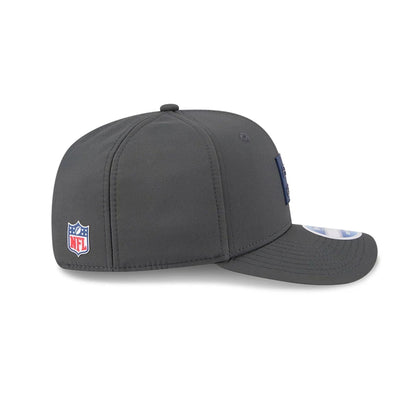 This is a Seattle Seahawks NFL Sideline 2025 Charcoal 9SEVENTY Stretch Snap Adjustable Cap 5