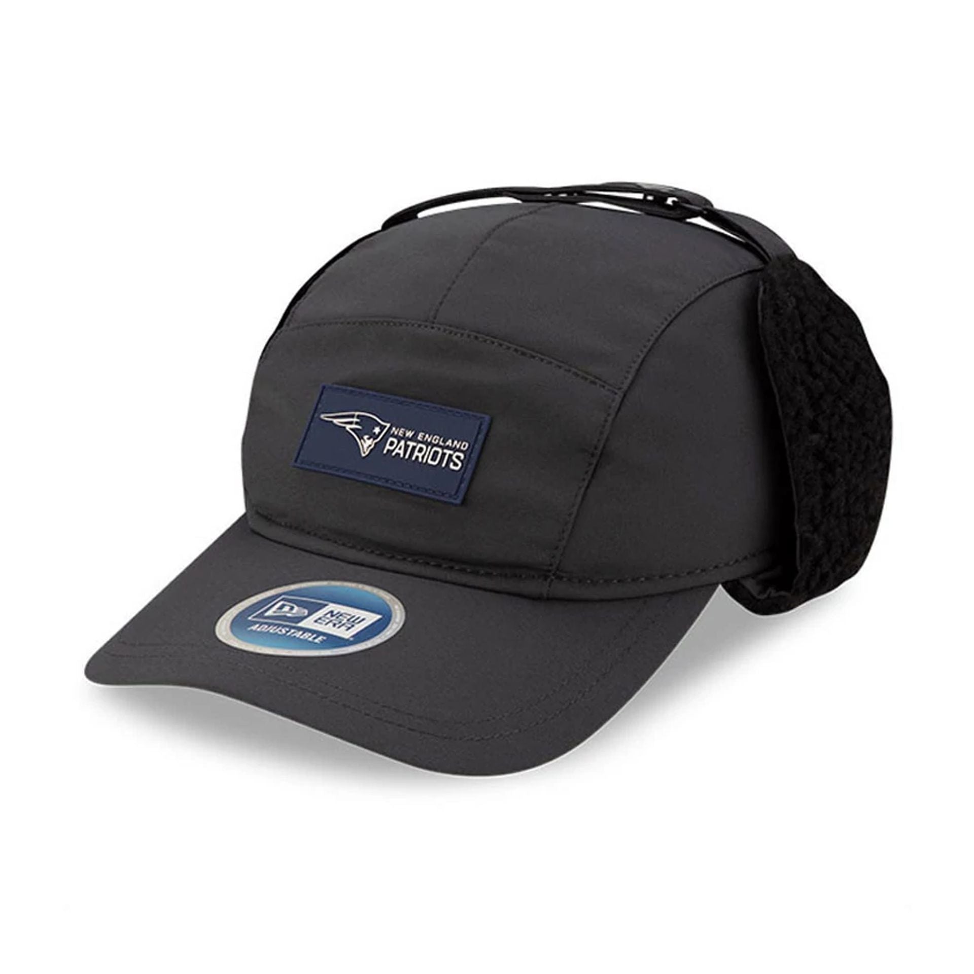 This is a New England Patriots NFL Sideline Charcoal Dogear Camper Adjustable Cap 1