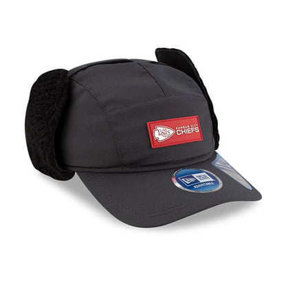 This is a Kansas City Chiefs NFL Sideline Charcoal Dogear Camper Adjustable Cap 3
