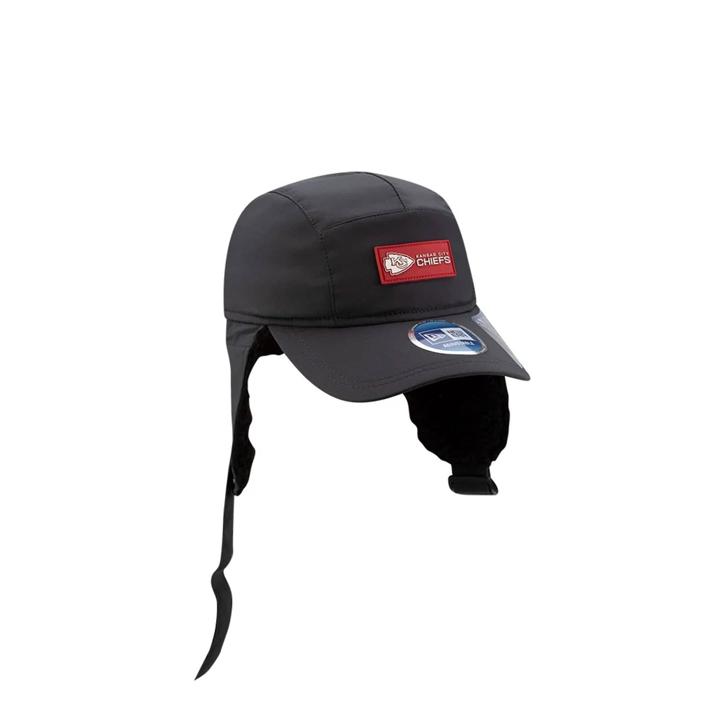 This is a Kansas City Chiefs NFL Sideline Charcoal Dogear Camper Adjustable Cap 9