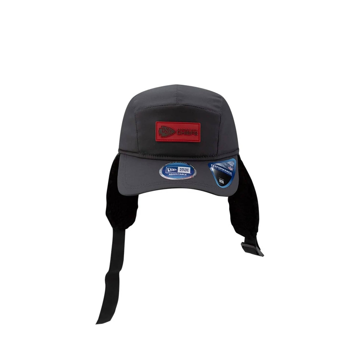 This is a Kansas City Chiefs NFL Sideline Charcoal Dogear Camper Adjustable Cap 8