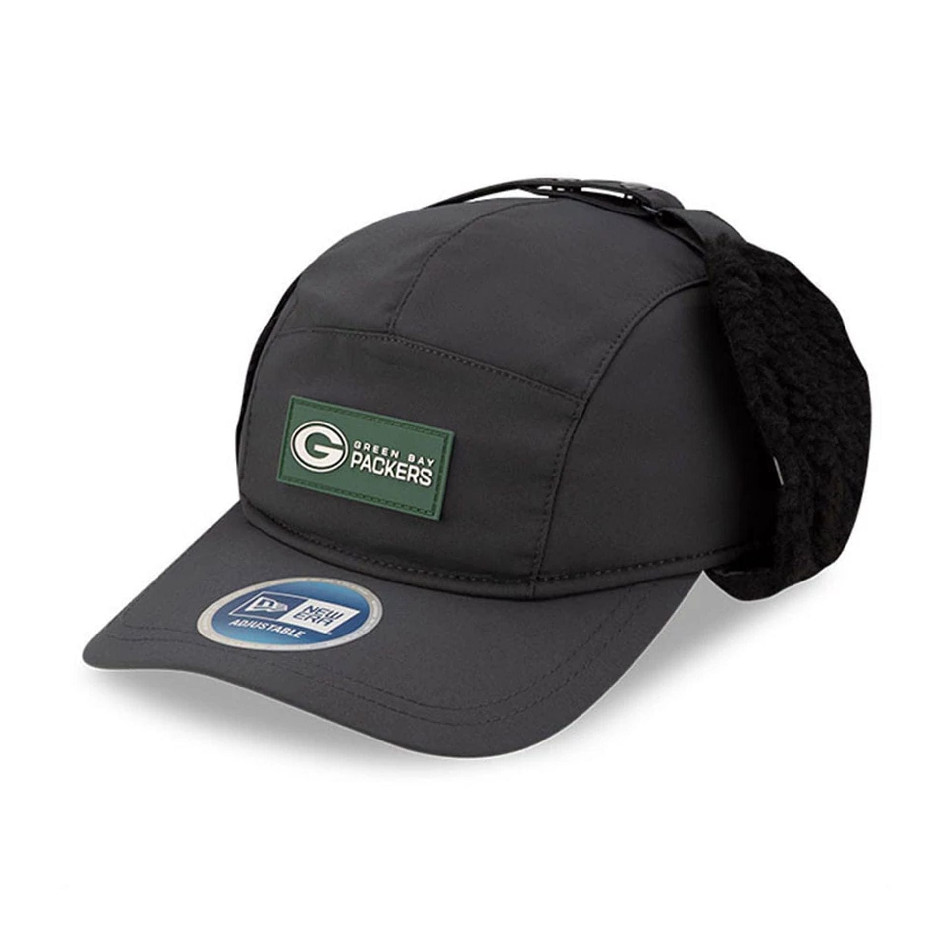This is a Green Bay Packers NFL Sideline Charcoal Dogear Camper Adjustable Cap 1
