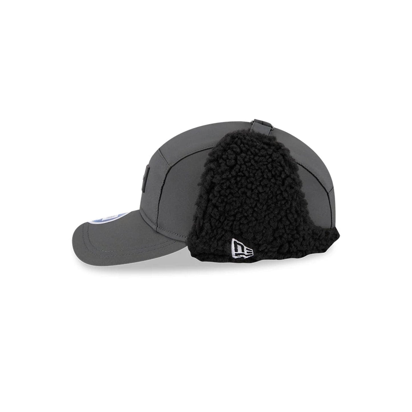 This is a Oakland Raiders NFL Sideline Charcoal Dogear Camper Adjustable Cap 5