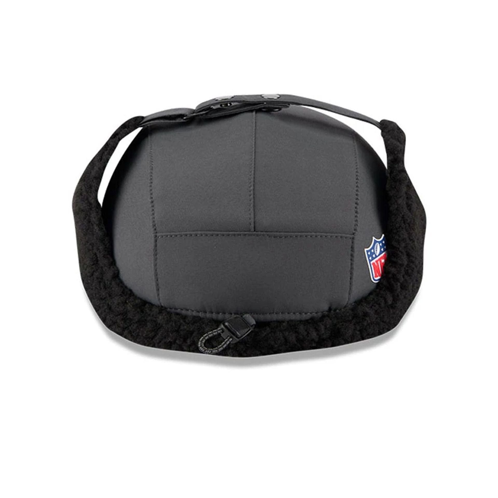 This is a Oakland Raiders NFL Sideline Charcoal Dogear Camper Adjustable Cap 4