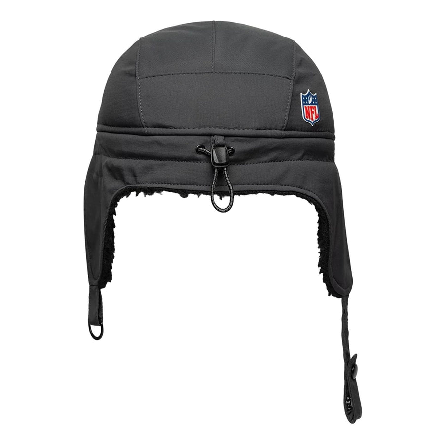 This is a Oakland Raiders NFL Sideline Charcoal Dogear Camper Adjustable Cap 9