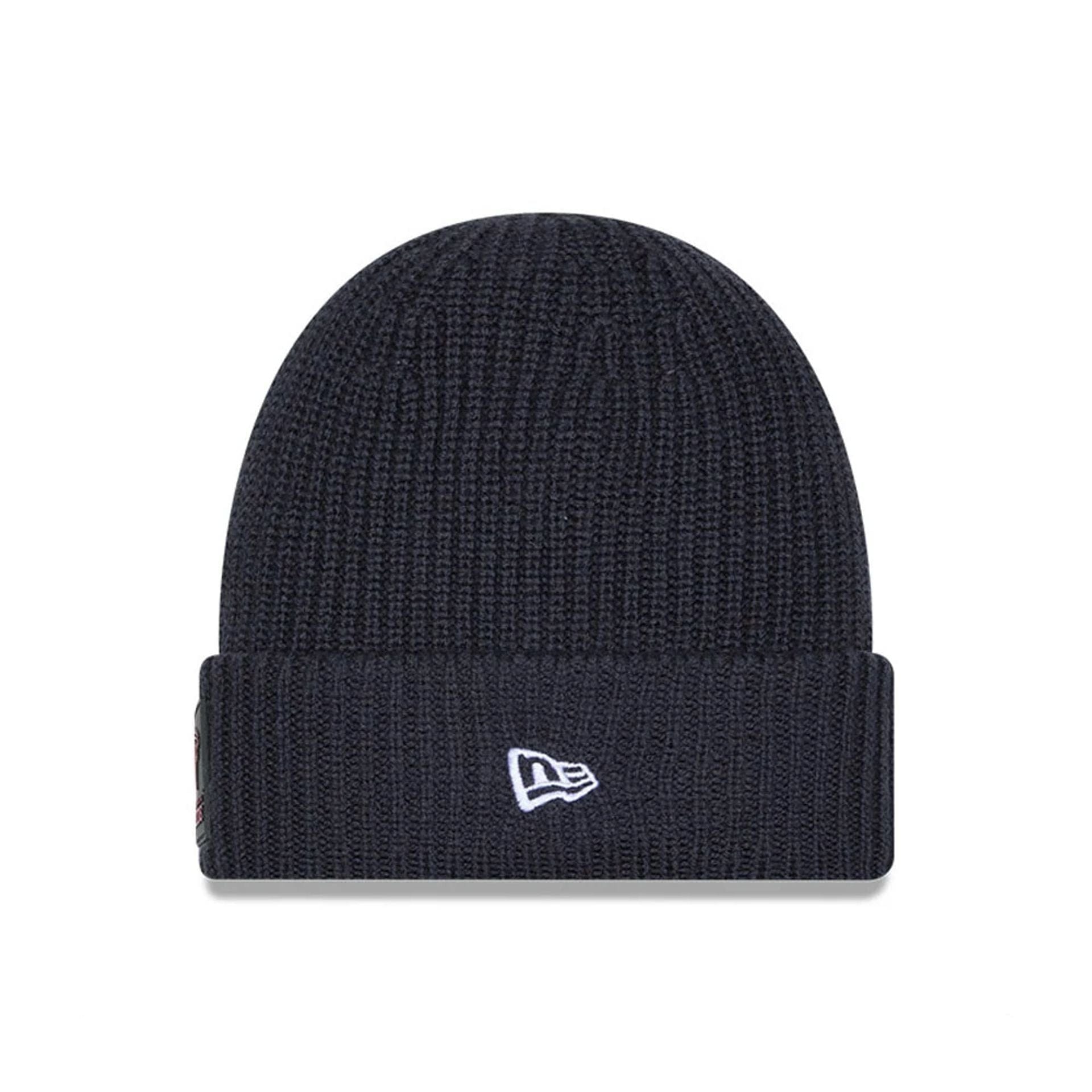 This is a Atlanta Falcons NFL Sideline 2025 Charcoal Cuff Knit Beanie Hat 2