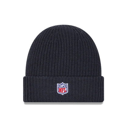 This is a Atlanta Falcons NFL Sideline 2025 Charcoal Cuff Knit Beanie Hat 3