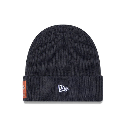 This is a Denver Broncos NFL Sideline 2025 Charcoal Cuff Knit Beanie Hat 2
