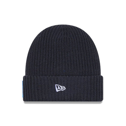 This is a Detroit Lions NFL Sideline 2025 Charcoal Cuff Knit Beanie Hat 2