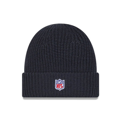 This is a LA Rams NFL Sideline 2025 Charcoal Cuff Knit Beanie Hat 3