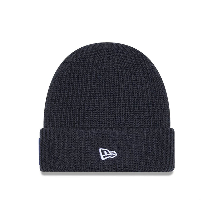 This is a New York Giants NFL Sideline 2025 Charcoal Cuff Knit Beanie Hat 2