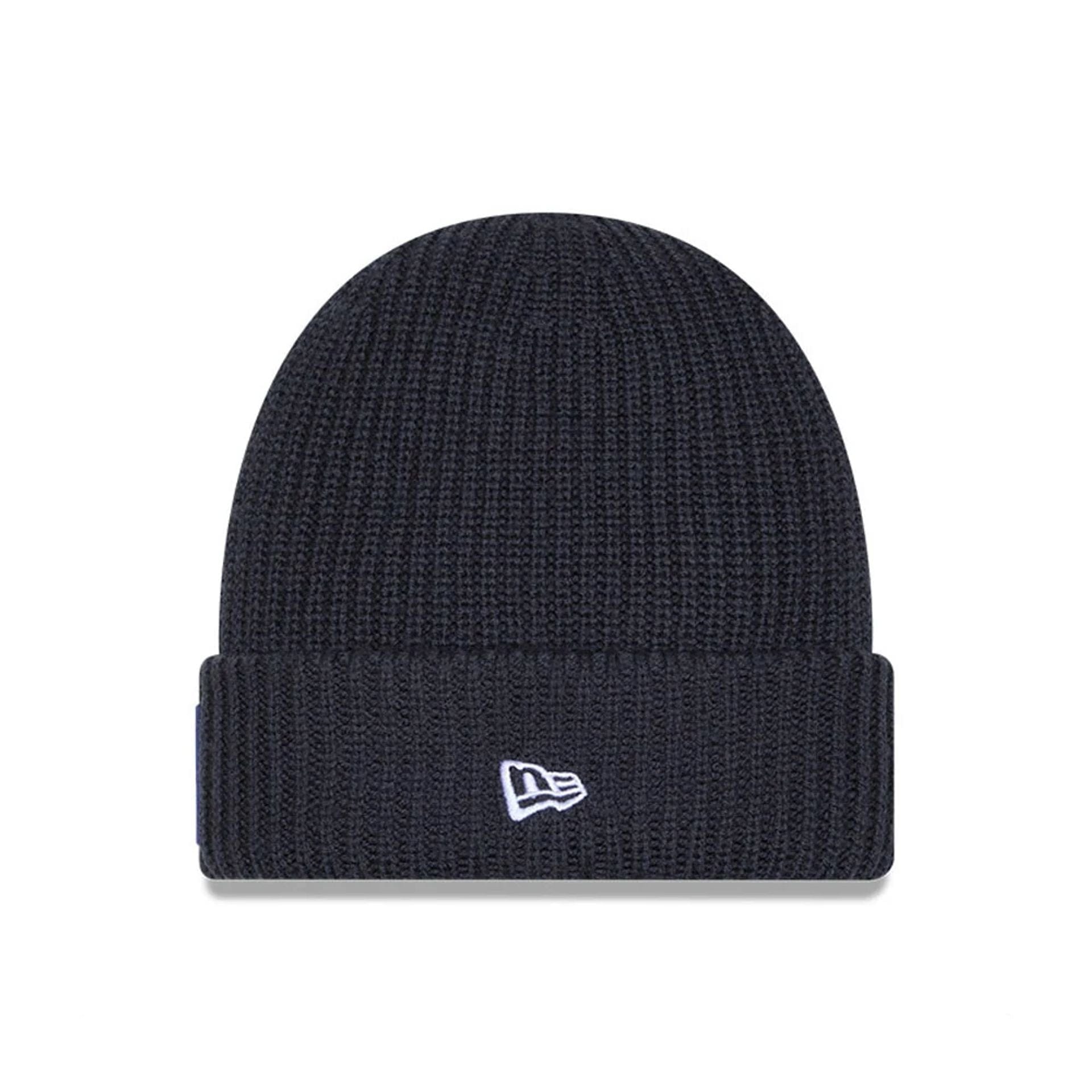 This is a New York Jets NFL Sideline 2025 Charcoal Cuff Knit Beanie Hat 2