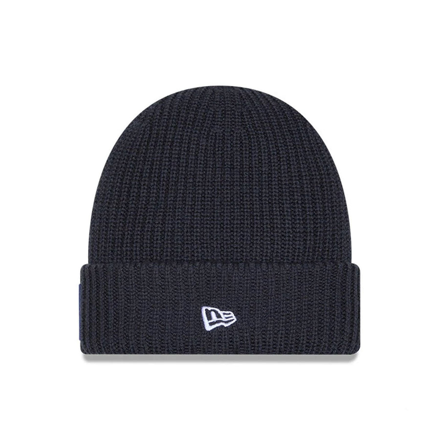 This is a New York Jets NFL Sideline 2025 Charcoal Cuff Knit Beanie Hat 2