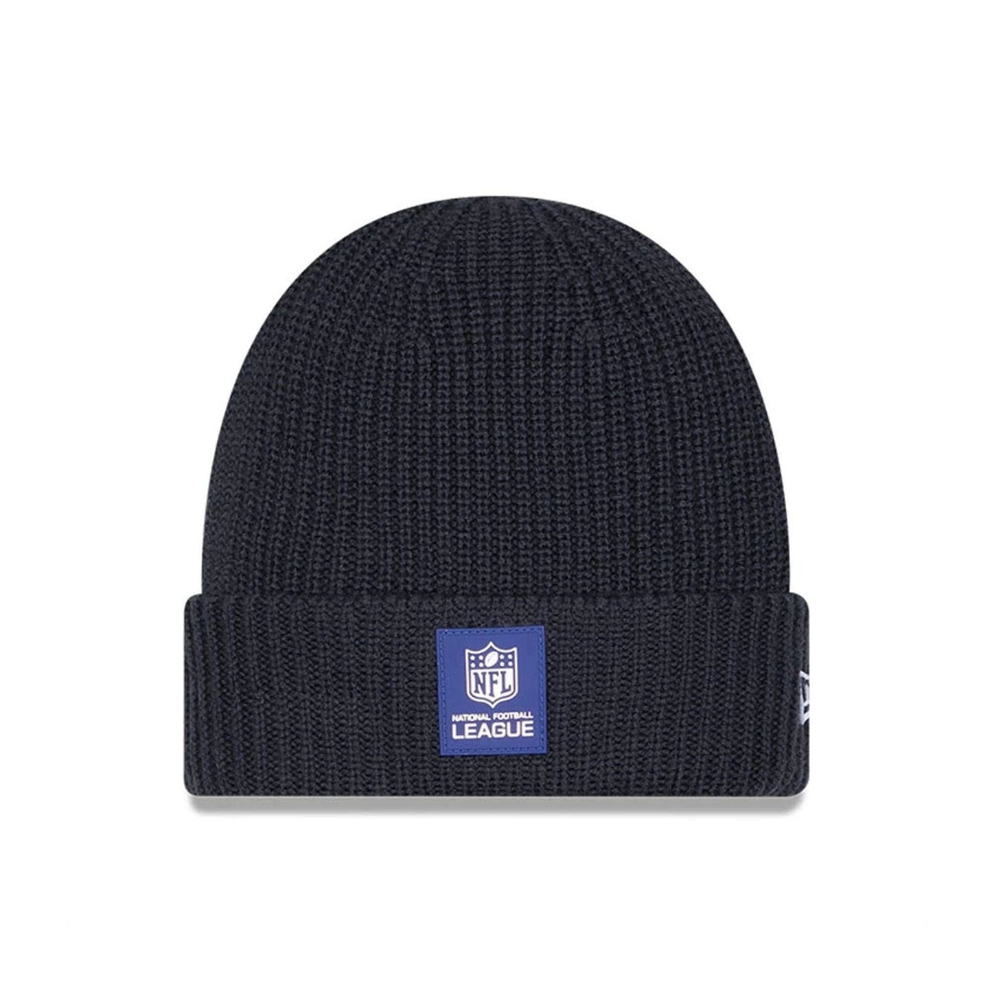This is a Official Logo NFL Sideline 2025 Charcoal Cuff Knit Beanie Hat 1