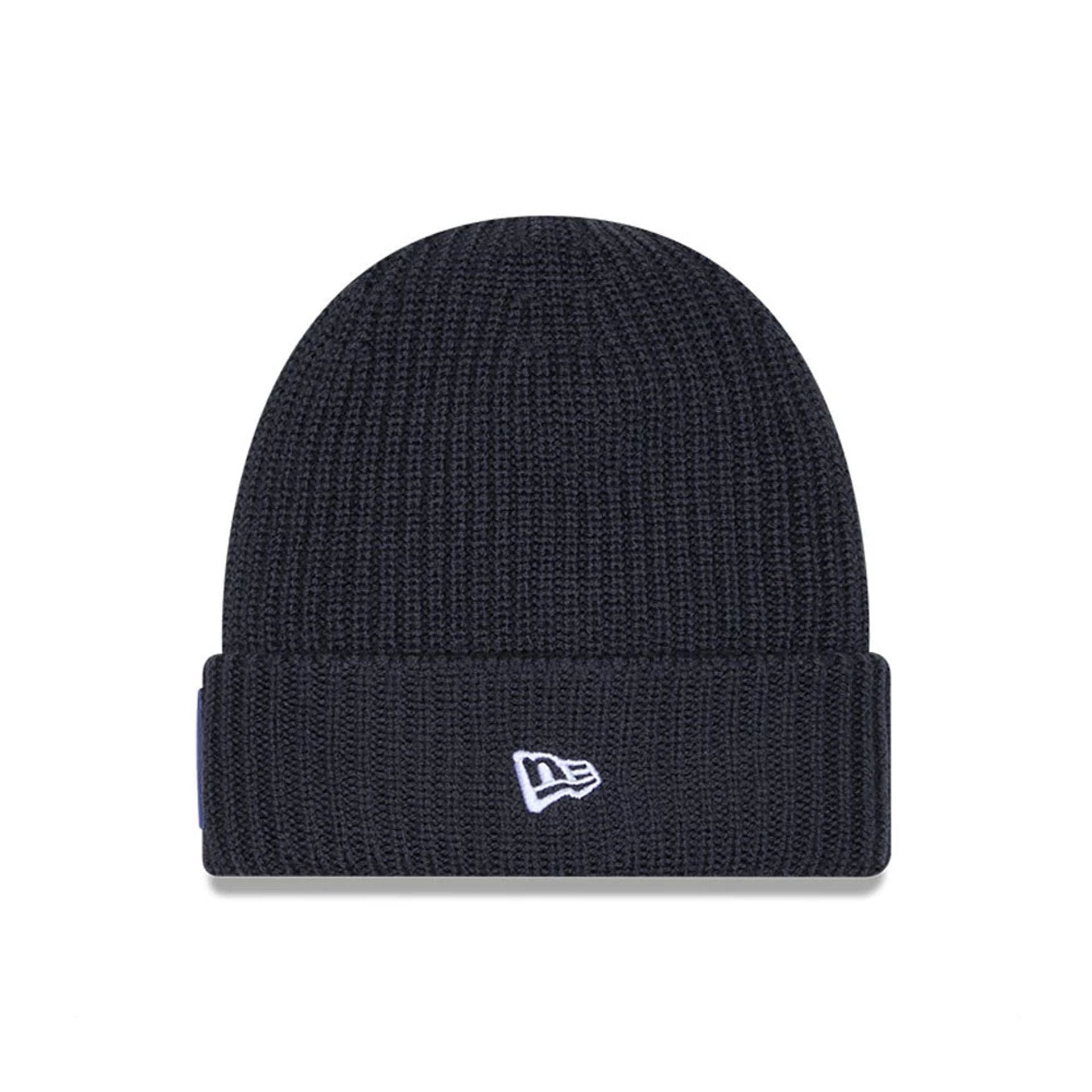 This is a Official Logo NFL Sideline 2025 Charcoal Cuff Knit Beanie Hat 2