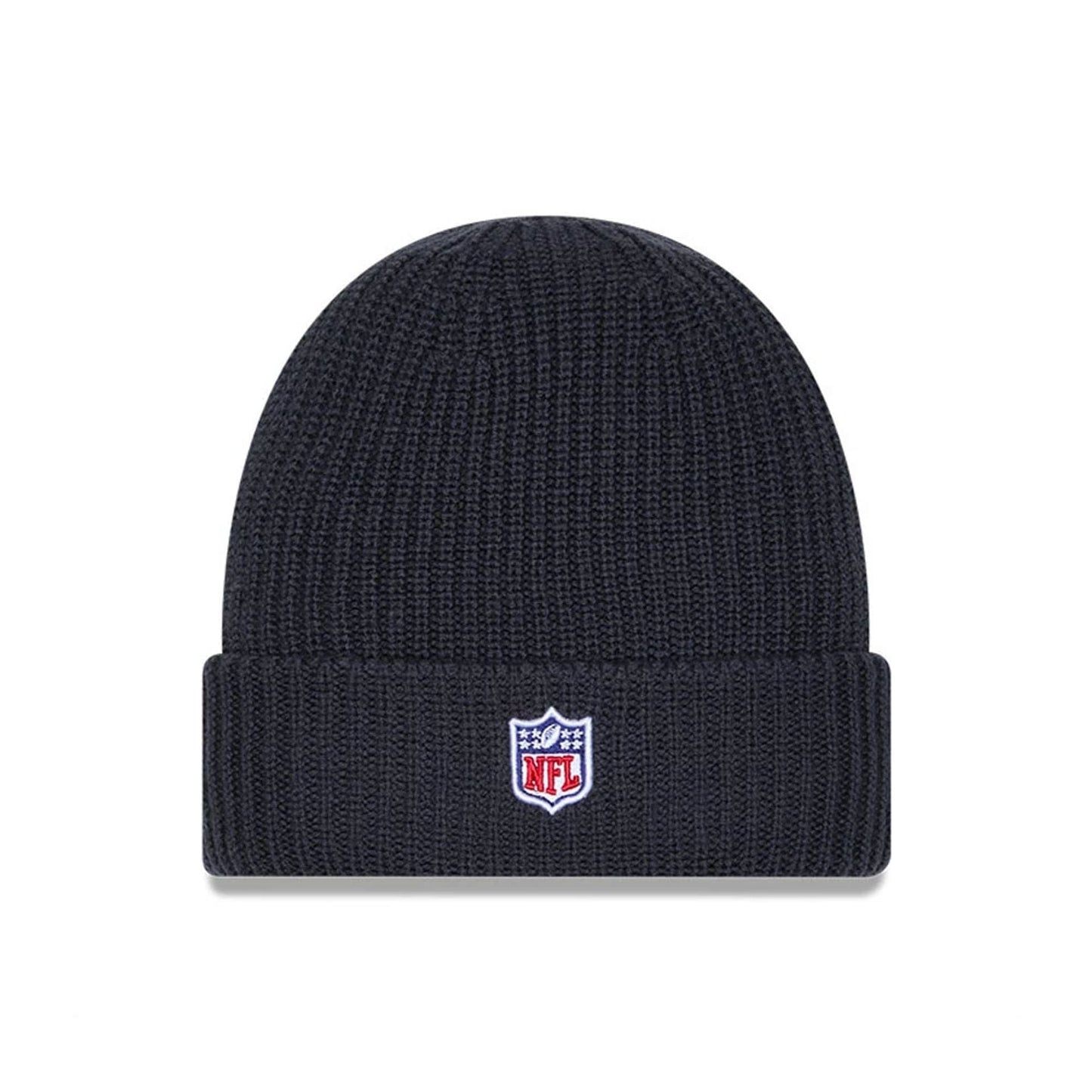 This is a Official Logo NFL Sideline 2025 Charcoal Cuff Knit Beanie Hat 3