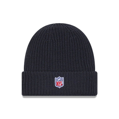 This is a Tennessee Titans NFL Sideline 2025 Charcoal Cuff Knit Beanie Hat 3