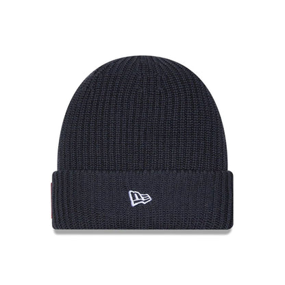 This is a Washington Commanders NFL Sideline 2025 Charcoal Cuff Knit Beanie Hat 2