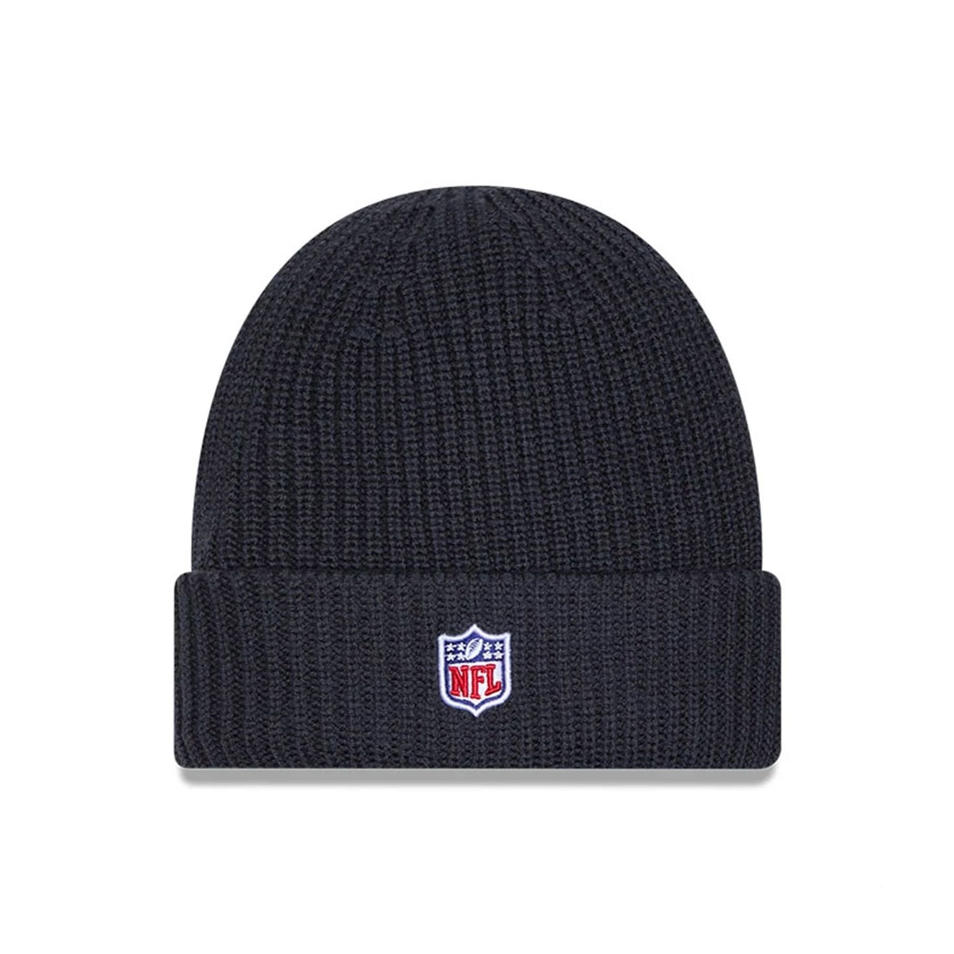 This is a Pittsburgh Steelers NFL Sideline 2025 Charcoal Cuff Knit Beanie Hat 3