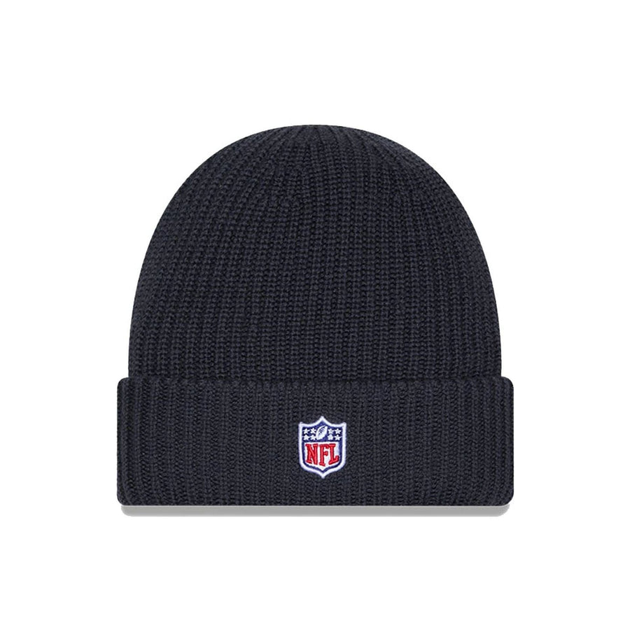 This is a Miami Dolphins NFL Sideline Charcoal Cuff knit Beanie Hat 3