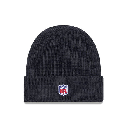 This is a Pittsburgh Steelers NFL Sideline Charcoal Cuff knit Beanie Hat 2
