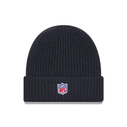 This is a Seattle Seahawks NFL Sideline Charcoal Cuff knit Beanie Hat 2