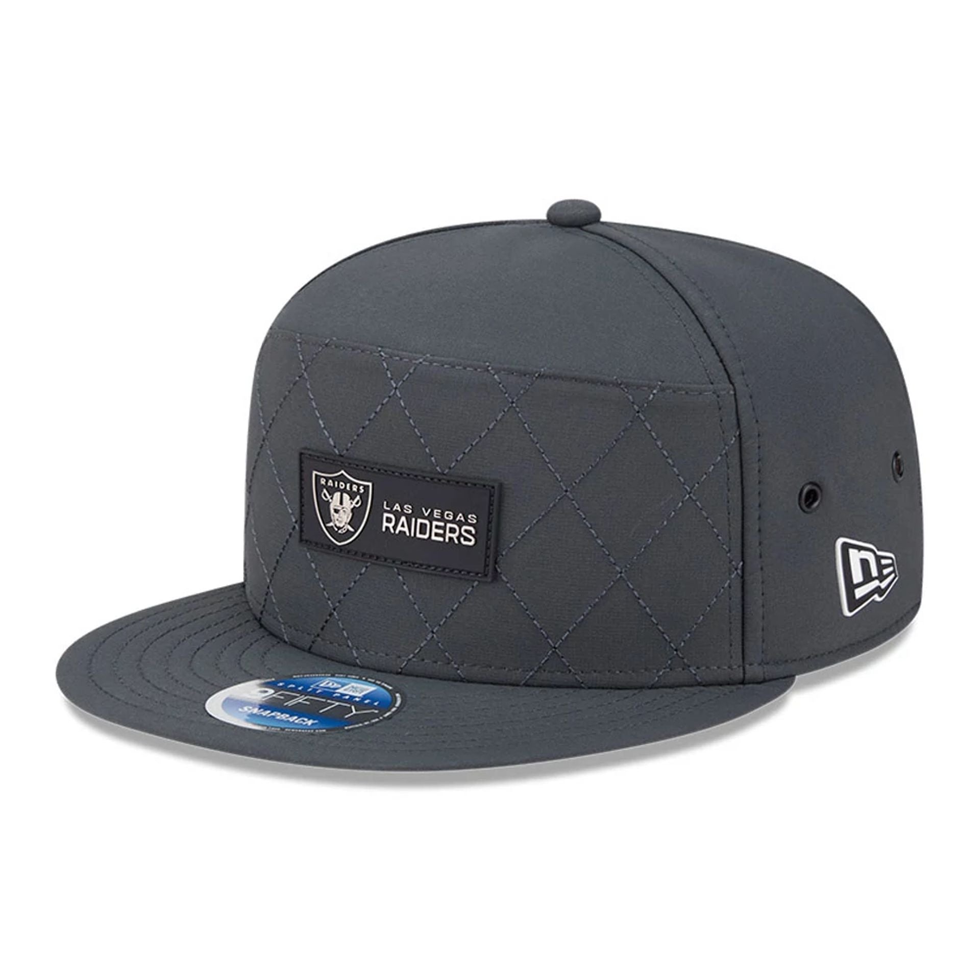 NFL Sideline Las Vegas Raiders Charcoal 9FIFTY Split Panel