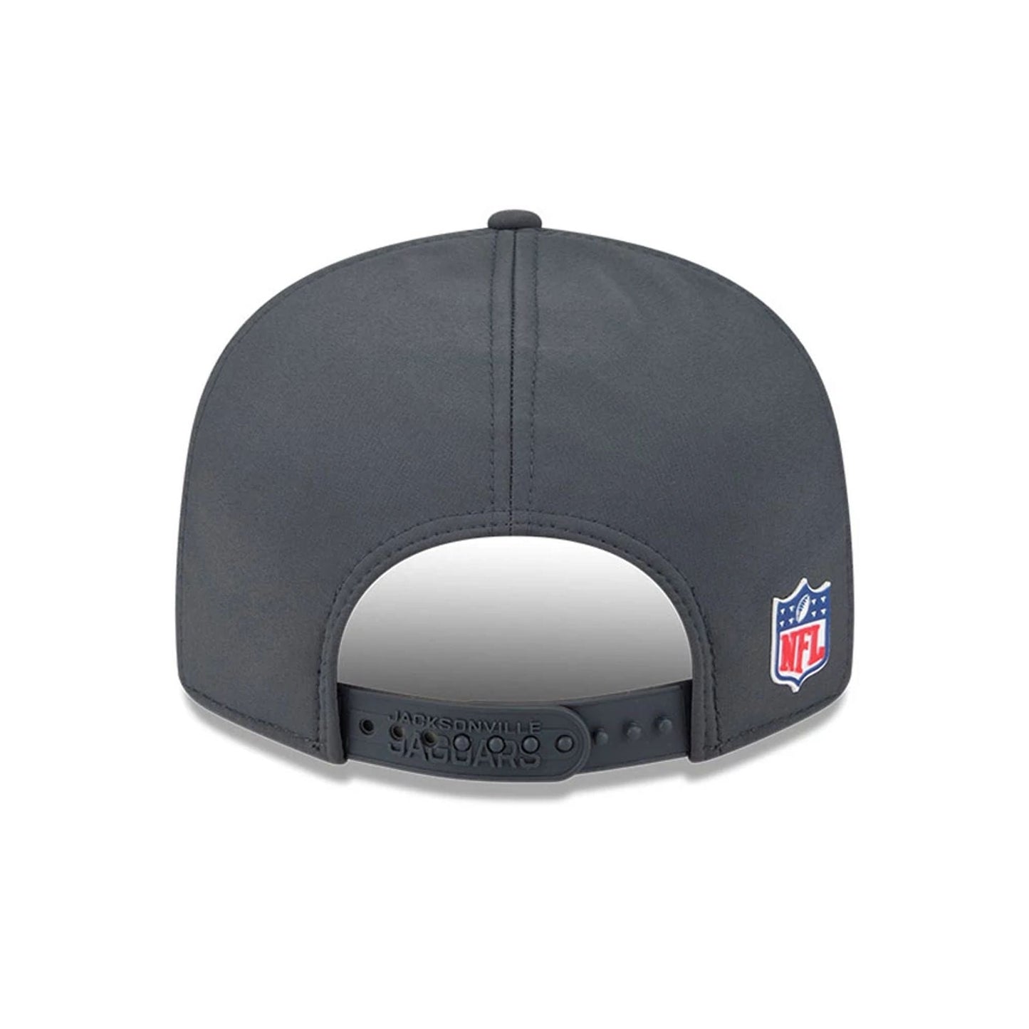 This is a Jacksonville Jaguars NFL Sideline Charcoal 9FIFTY Split Panel Snapback Adjustable Cap 7