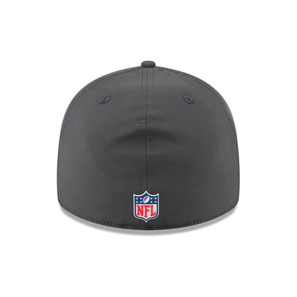 This is a Las Vegas Raiders NFL Sideline Charcoal Retro Crown 59FIFTY Fitted Cap 7