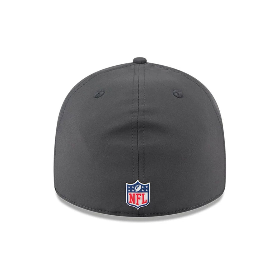 This is a Las Vegas Raiders NFL Sideline Charcoal Retro Crown 59FIFTY Fitted Cap 7
