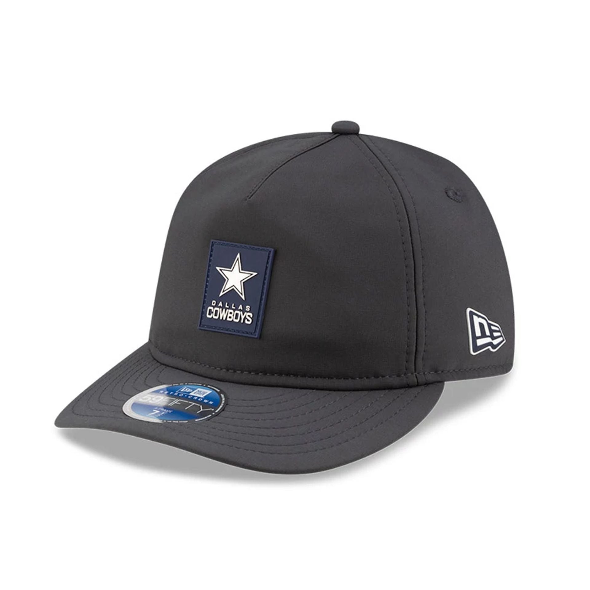 This is a Dallas Cowboys NFL Sideline Charcoal Retro Crown 59FIFTY Fitted Cap 1