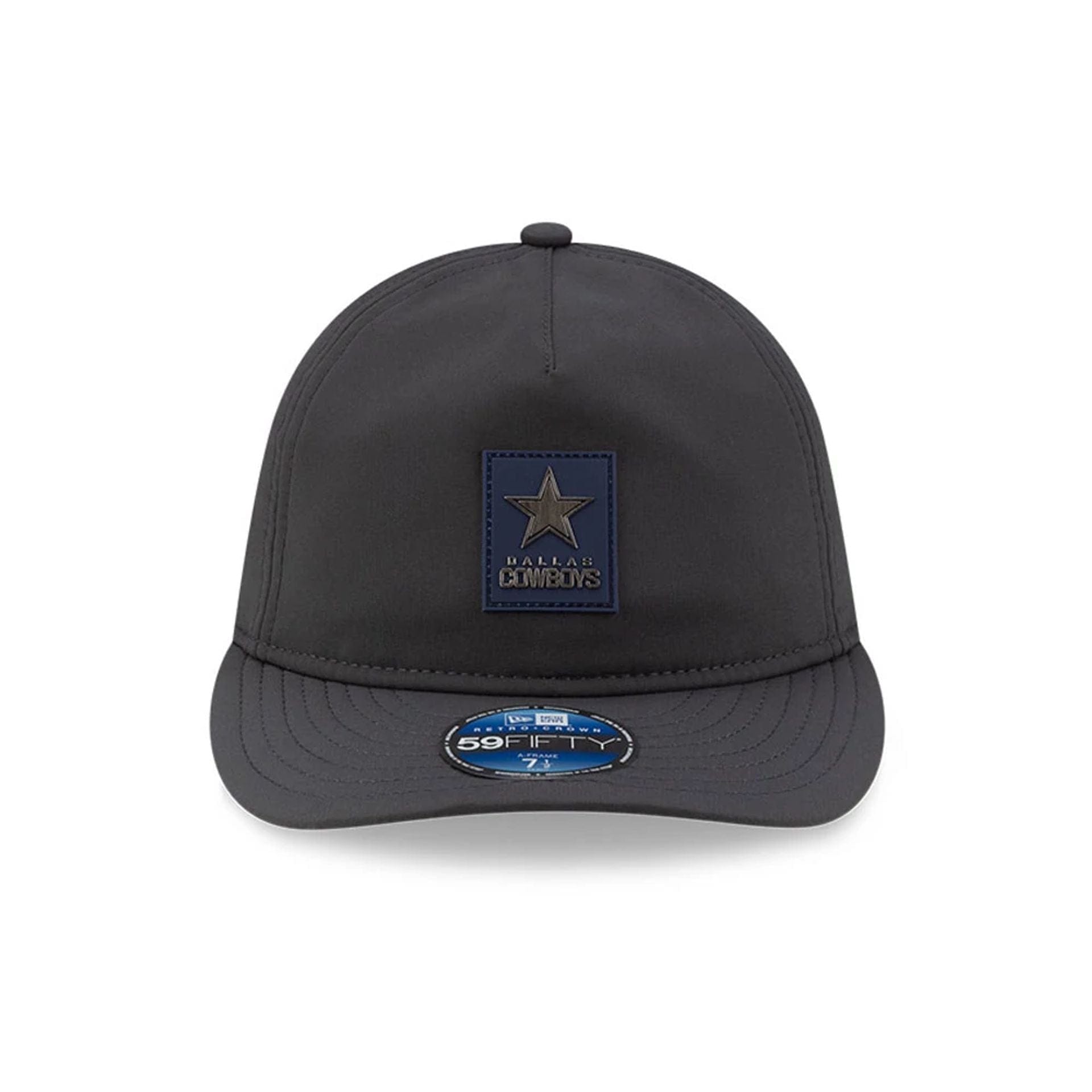 This is a Dallas Cowboys NFL Sideline Charcoal Retro Crown 59FIFTY Fitted Cap 3