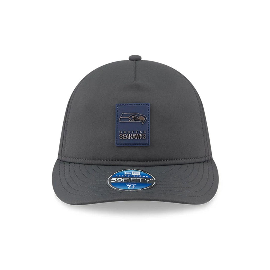 This is a Seattle Seahawks NFL Sideline Charcoal Retro Crown 59FIFTY Fitted Cap 3